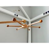 Ozan Tuhafiye Ahşap Beşik Dönence Askı Aparatı 6 Kollu Kayın Ağacından Üretilmiş
