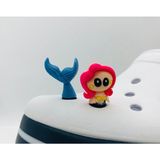 Ozan Tuhafiye Crocs 3D Jibbitz Terlik Süsü 2 Parça 3 Boyutlu JBB0685-686 - Mavi