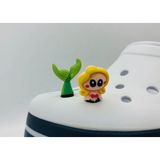 Ozan Tuhafiye Crocs 3D Jibbitz Terlik Süsü 2 Parça 3 Boyutlu JBB0685-686 - Yeşil