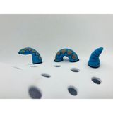 Ozan Tuhafiye Crocs 3D Jibbitz Terlik Süsü 2 Parça 3 Boyutlu JBB0687-689 - Mavi