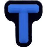 Ozan Tuhafiye Crocs Jibbitz Terlik Süsü Renkli Harfler - Siyah