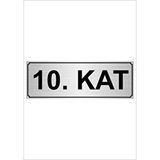 Özarslan Dizayn 10 kat 10x20 cm Gümüş Metal Yönlendirme Levhası