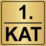 Özarslan Dizayn Altın Renk 1.Kat 15x15 cm Metal Yönlendirme Levhası