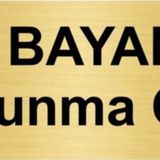 Özarslan Dizayn Bayan Soyunma Odası 10x20 cm Altın Renk Metal Yönlendirme Levhası