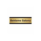 Özarslan Dizayn Bekleme Salonu 10x20 cm Altın Renk Metal Yönlendirme Levhası