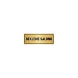Özarslan Dizayn Bekleme Salonu 7x20 cm Altın Renk Metal Yönlendirme Levhası