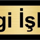 Özarslan Dizayn Bilgi İşlem 10x20 cm Altın Renk Metal Yönlendirme Levhası