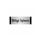 Özarslan Dizayn Bilgi İşlem 5x20 cm Gümüş Renk Metal Yönlendirme Levhası