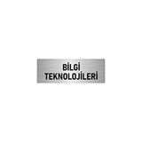 Özarslan Dizayn Bilgi Teknolojileri 7x20 cm Gümüş Renk Metal Yönlendirme Levhası