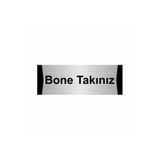 Özarslan Dizayn Bone Takınız 10x20 cm Gümüş Renk Metal Yönlendirme Levhası