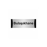 Özarslan Dizayn Bulaşıkhane 10x20 cm Gümüş Renk Metal Yönlendirme Levhası