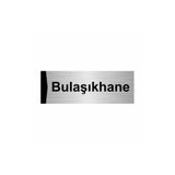 Özarslan Dizayn Bulaşıkhane 7x20 cm Gümüş Renk Metal Yönlendirme Levhası