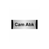 Özarslan Dizayn Cam Atık 7x20 cm Gümüş Renk Metal Yönlendirme Levhası