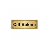 Özarslan Dizayn Cilt Bakımı 7x20 cm Altın Renk Metal Yönlendirme Levhası