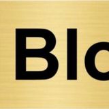 Özarslan Dizayn D Blok 10x20 cm Altın Renk Metal Yönlendirme Levhası