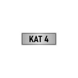 Özarslan Dizayn Departman Kapı İsimliği 4. Kat 7x20 cm Gümüş Renk Metal Yönlendirme Levhası