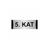 Özarslan Dizayn Departman Kapı İsimliği 5. Kat 5x20 cm Gümüş Renk Metal Yönlendirme Levhası