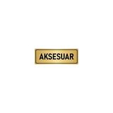 Özarslan Dizayn Departman Kapı İsimliği Aksesuar 10x20 cm Altın Renk Metal Yönlendirme Levhası