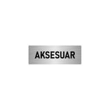 Özarslan Dizayn Departman Kapı İsimliği Aksesuar 10x20 cm Gümüş Renk Metal Yönlendirme Levhası
