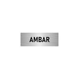 Özarslan Dizayn Departman Kapı İsimliği Ambar 10x20 cm Gümüş Renk Metal Yönlendirme Levhası
