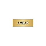 Özarslan Dizayn Departman Kapı İsimliği Ambar 7x20 cm Altın Renk Metal Yönlendirme Levhası