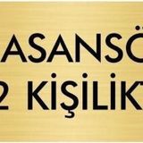 Özarslan Dizayn Departman Kapı İsimliği Asansör 2 Kişiliktir 5x20 cm Altın Renk Metal Yönlendirme Levhası
