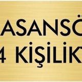 Özarslan Dizayn Departman Kapı İsimliği Asansör 4 Kişiliktir 7x20 cm Altın Renk Metal Yönlendirme Levhası