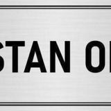 Özarslan Dizayn Departman Kapı İsimliği Asistan Odası 10x20 cm Gümüş Renk Metal Yönlendirme Levhası