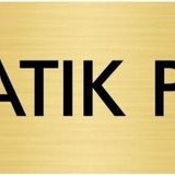 Özarslan Dizayn Departman Kapı İsimliği Atık Pil 10x20 cm Altın Renk Metal Yönlendirme Levhası