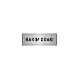 Özarslan Dizayn Departman Kapı İsimliği Bakım Odası 5x20 cm Gümüş Renk Metal Yönlendirme Levhası