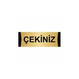 Özarslan Dizayn Departman Kapı İsimliği Çekiniz 5x20 cm Altın Renk Metal Yönlendirme Levhası