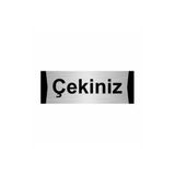 Özarslan Dizayn Departman Kapı İsimliği Çekiniz 7x20 cm Gümüş Renk Metal Yönlendirme Levhası