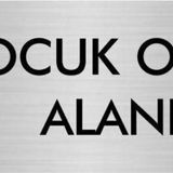 Özarslan Dizayn Departman Kapı İsimliği Çocuk Oyun Alanı 7x20 cm Gümüş Renk Metal Yönlendirme Levhası