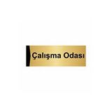 Özarslan Dizayn Departman Kapı İsimliği Ders Çalışma Odası 7x20 cm Altın Renk Metal Yönlendirme Levhası
