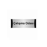 Özarslan Dizayn Departman Kapı İsimliği Ders Çalışma Odası 7x20 cm Gümüş Renk Metal Yönlendirme Levhası