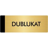 Özarslan Dizayn Departman Kapı İsimliği Dublukat 10x20 cm Altın Renk Metal Yönlendirme Levhası