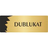 Özarslan Dizayn Departman Kapı İsimliği Dublukat 5x20 cm Altın Renk Metal Yönlendirme Levhası