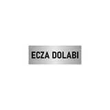 Özarslan Dizayn Departman Kapı İsimliği Ecza Dolabı 7x20 cm Gümüş Renk Metal Yönlendirme Levhası