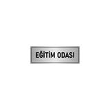 Özarslan Dizayn Departman Kapı İsimliği Eğitim Odası 10x20 cm Gümüş Renk Metal Yönlendirme Levhası