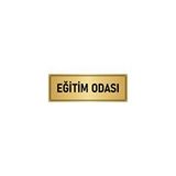 Özarslan Dizayn Departman Kapı İsimliği Eğitim Odası 5x20 cm Altın Renk Metal Yönlendirme Levhası