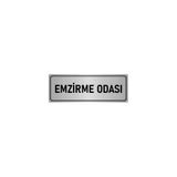 Özarslan Dizayn Departman Kapı İsimliği Emzirme Odası 7x20 cm Gümüş Renk Metal Yönlendirme Levhası