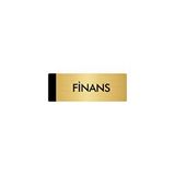 Özarslan Dizayn Departman Kapı İsimliği Finans 5x20 cm Altın Renk Metal Yönlendirme Levhası