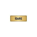 Özarslan Dizayn Departman Kapı İsimliği İdare 10x20 cm Altın Renk Metal Yönlendirme Levhası