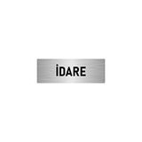 Özarslan Dizayn Departman Kapı İsimliği İdare 5x20 cm Gümüş Renk Metal Yönlendirme Levhası
