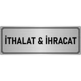 Özarslan Dizayn Departman Kapı İsimliği İhracat 5x20 cm Gümüş Renk Metal Yönlendirme Levhası