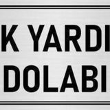 Özarslan Dizayn Departman Kapı İsimliği İlk Yardım Dolabı 10x20 cm Gümüş Renk Metal Yönlendirme Levhası