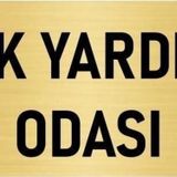 Özarslan Dizayn Departman Kapı İsimliği İlk Yardım Odası 5x20 cm Altın Renk Metal Yönlendirme Levhası