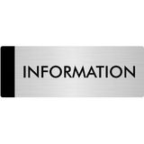 Özarslan Dizayn Departman Kapı İsimliği Information 5x20 cm Gümüş Renk Metal Yönlendirme Levhası