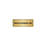 Özarslan Dizayn Departman Kapı İsimliği İnsan Kaynakları 5x20 cm Altın Renk Metal Yönlendirme Levhası