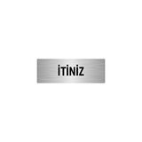 Özarslan Dizayn Departman Kapı İsimliği İtiniz 7x20 cm Gümüş Renk Metal Yönlendirme Levhası
